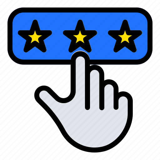 Rating, marketing, hand, review, star icon - Download on Iconfinder