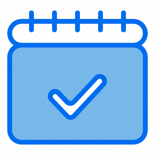 Schedule, calendar, marketing, check, mark, event icon - Download on Iconfinder