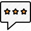 review, feedback, chat, stars, rating, message