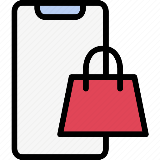 Shopping, shopping bag, online store, ecommerce, mobile, smartphone, marketplace icon - Download on Iconfinder