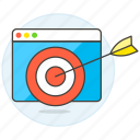 ad, aim, analysis, app, arrow, browser, marketing, target, window