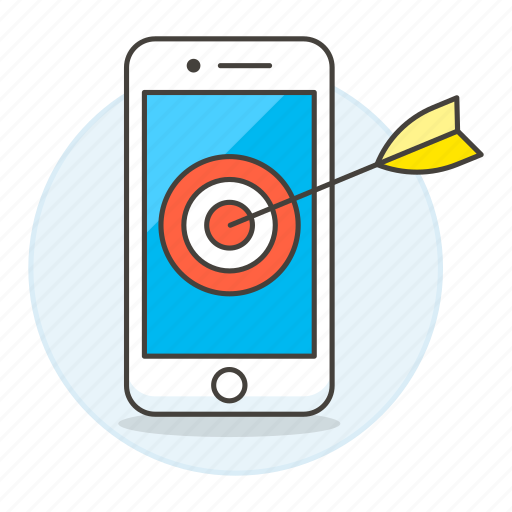 Ad, aim, analysis, arrow, marketing, phone, target icon - Download on Iconfinder