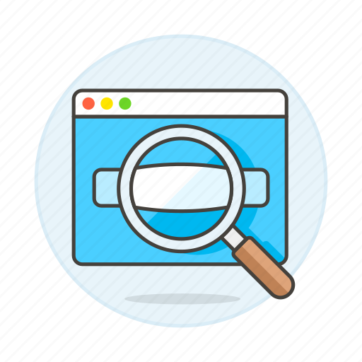 Browser, marketing, glass, seo, magnifying, bar, optimization icon - Download on Iconfinder