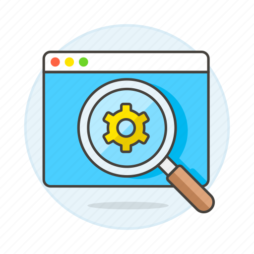 Browser, cog, glass, magnifying, marketing, optimization, seo icon - Download on Iconfinder