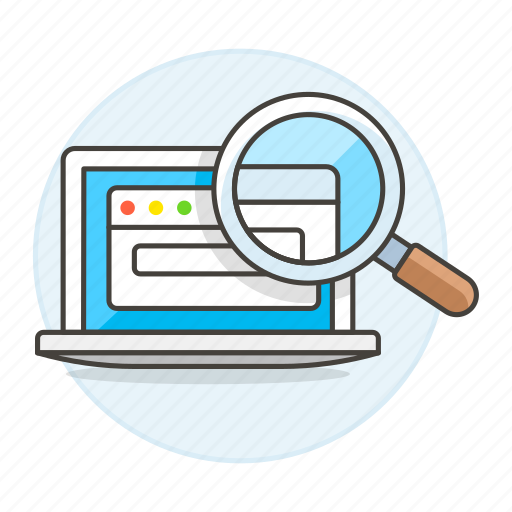 Glass, laptop, magnifying, marketing, optimization, results, search icon - Download on Iconfinder