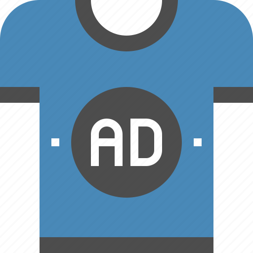 Ad, clothes, shirt, t, t-shirt, tshirt, wear icon - Download on Iconfinder