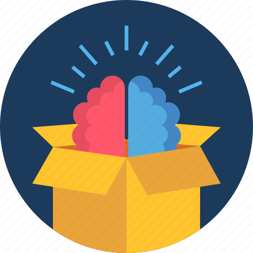 Package, parcel, brain, idea, innovation, innovative, logistic icon - Download on Iconfinder