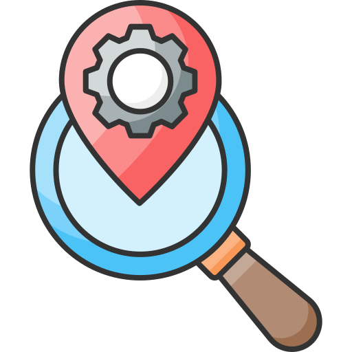 Local, seo, search, magnifier icon - Free download
