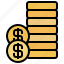 business, coin, coins, currency, finance, money, stack 