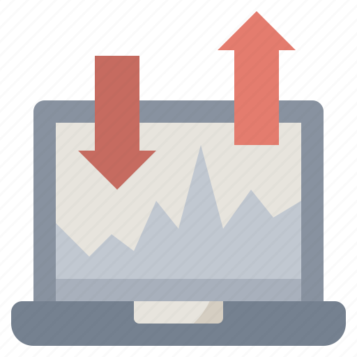 Chart, computer, laptop, line, seo, statistics, technology icon - Download on Iconfinder