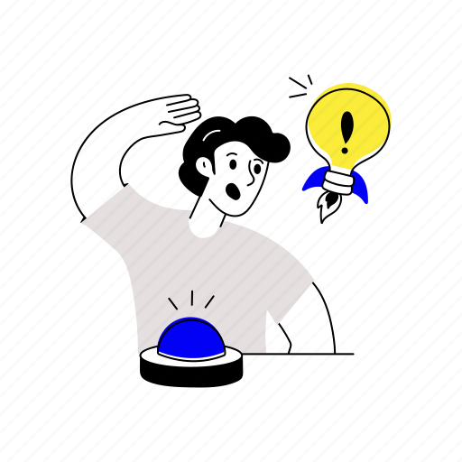Creative idea, startup idea, new idea, launch idea, creative person illustration - Download on Iconfinder