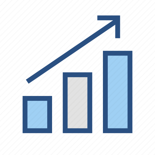 Marketing, arrow, bar chart, growth, up icon - Download on Iconfinder