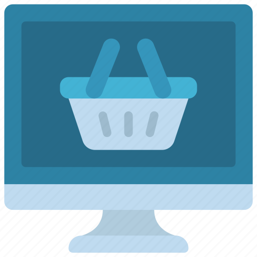 Computer, basket, ecommerce, shopping, store icon - Download on Iconfinder