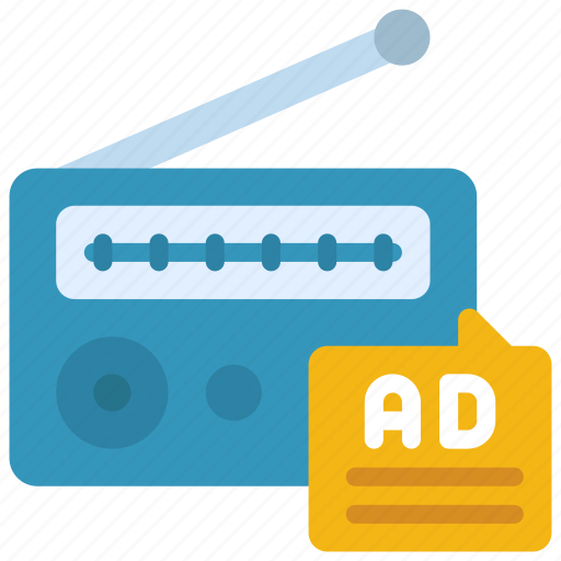 Radio, ads, promotion, advertising, audio icon - Download on Iconfinder