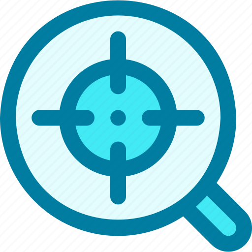Aim, find, focus, magnifier, magnifying glass, target, targeting icon - Download on Iconfinder