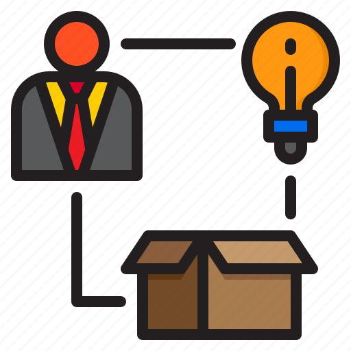 Blub, business, idea, light, man, marketing, package icon - Download on Iconfinder