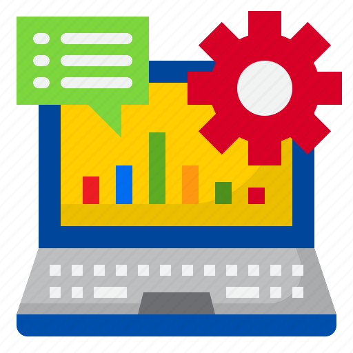 Analytics, business, gear, graph, report icon - Download on Iconfinder