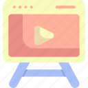 interface, movie, play button, video, video player