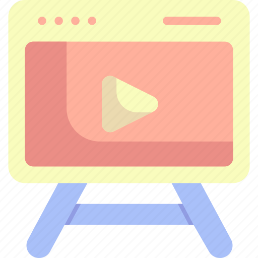 Interface, movie, play button, video, video player icon - Download on Iconfinder