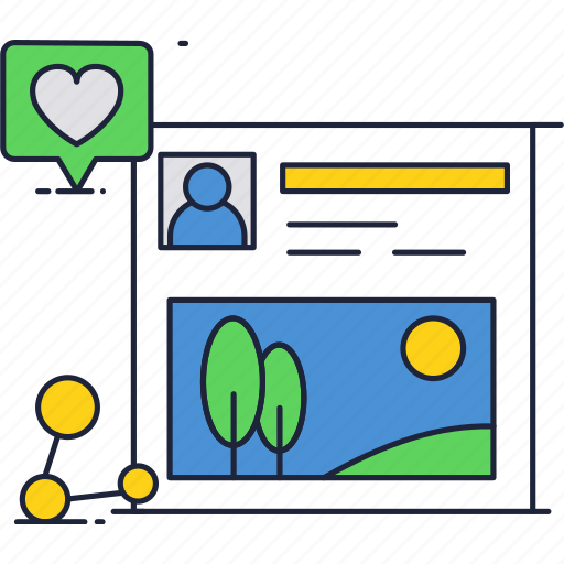 Like, network, photo, profile, social icon - Download on Iconfinder