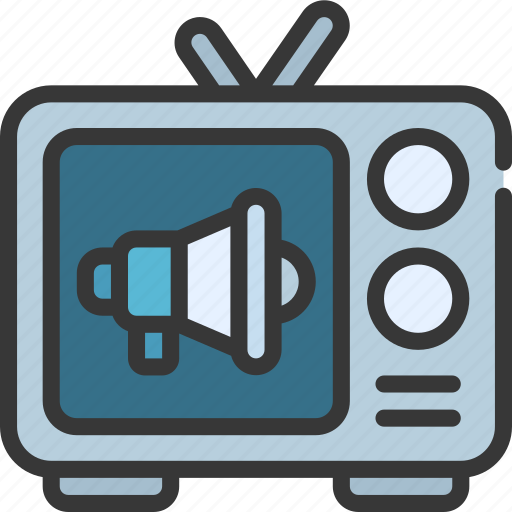 Tv, promotion, advertising, television, traditional icon - Download on Iconfinder