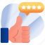 customer feedback, customer response, customer review, thumbs up, positive feedback 