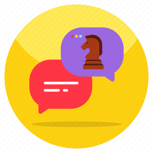 Strategic chat, communication, conversation, discussion, negotiation icon - Download on Iconfinder
