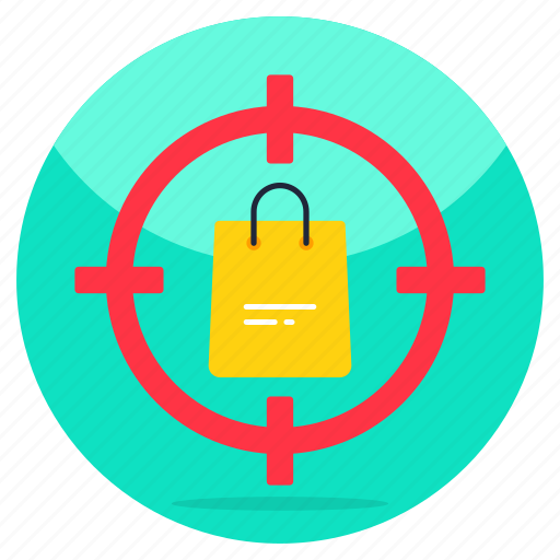 Shopping target, shopping bag, tote, jute, handbag icon - Download on Iconfinder