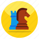 chess rook, chess pawn, chess pieces, checkmate, chess knight
