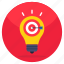 target idea, innovation, bright idea, creative target, idea goal 