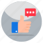 customer feedback, thumbs up, hand gesture, positive feedback, gesticulation 