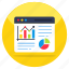 web statistics, web infographic, online data analytics, business chart, business graph 