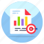 business report target, data analytics, infographic, statistics, business data 