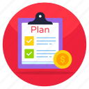 financial plan, checklist, list, todo, agenda