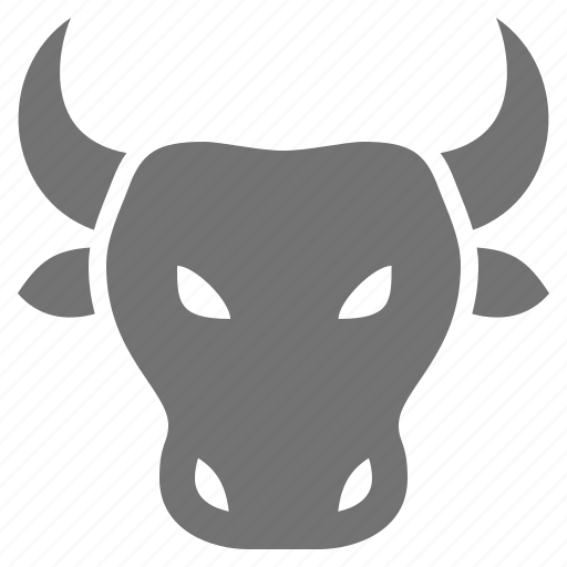 Head, animal, bull, business, market, rising icon - Download on Iconfinder