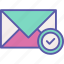 email, mail, envelope, checklist, message 