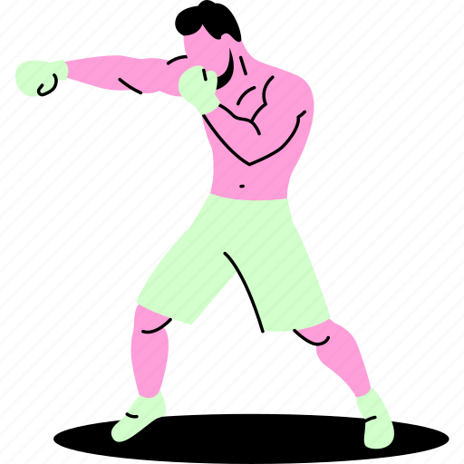 Boxing, martial, art, fight illustration - Download on Iconfinder