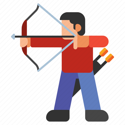 Archer, archery, arrow, bow icon - Download on Iconfinder