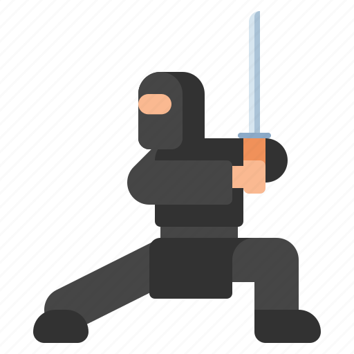 Martial arts, ninja, ninjutsu, sword icon - Download on Iconfinder