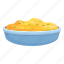 bowl, mashed, potatoes, food 