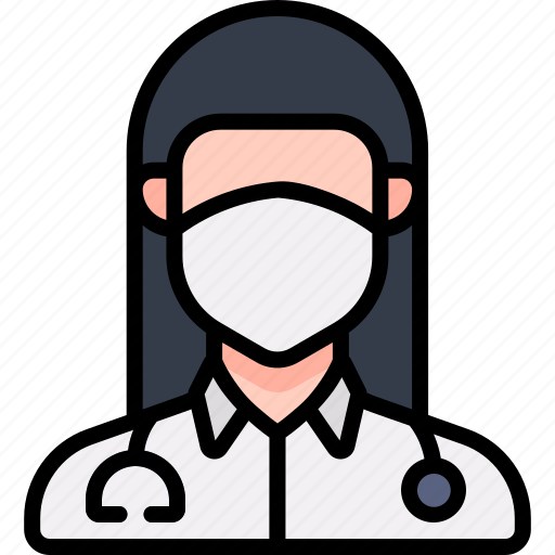 Avatar, coronavirus, doctor, female, mask icon - Download on Iconfinder