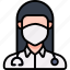 avatar, coronavirus, doctor, female, mask 