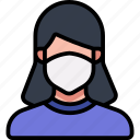 avatar, coronavirus, girl, mask