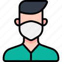avatar, boy, coronavirus, male, mask