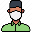 avatar, coronavirus, man, mask