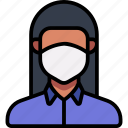 avatar, coronavirus, mask, woman