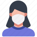 avatar, coronavirus, girl, mask