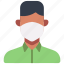 avatar, coronavirus, man, mask 