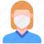 avatar, coronavirus, mask, woman 