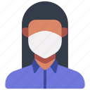 avatar, coronavirus, mask, woman